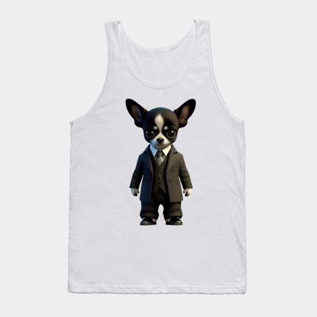 Chihuahua gentleman Tank Top by IDesign23